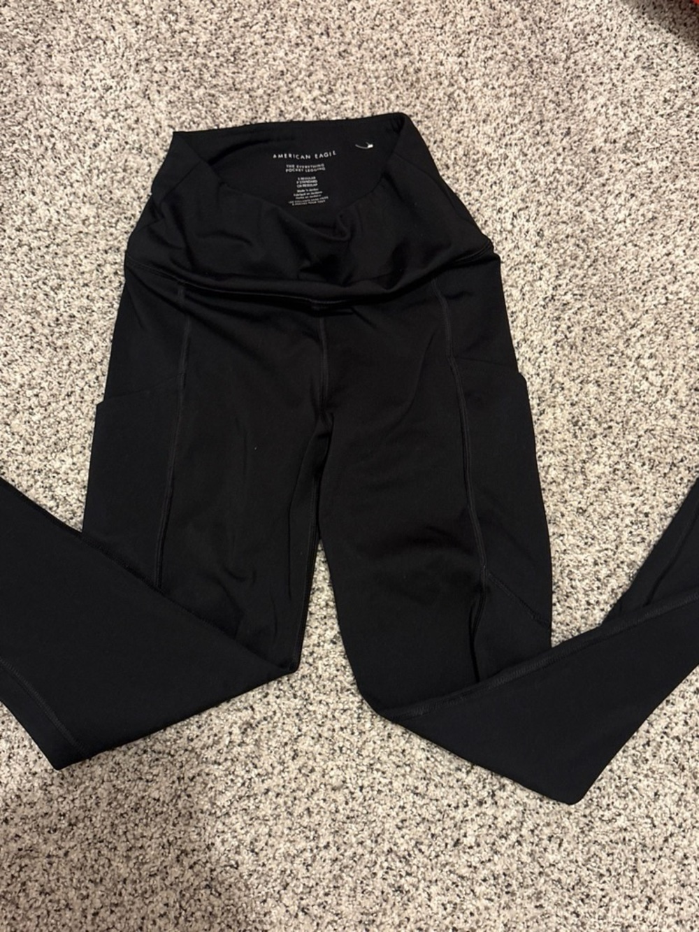 American Eagle Black Pocket Leggings